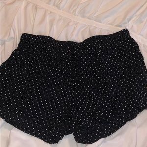 polka dot mini shorts